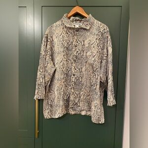 Kenzo Snake Print Blouse